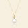 White / Premium | 8mm AAAA Pearl + Medium Gold Chain