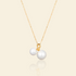 JESCOJES 18K Gold Harmony Pearls Pendant Necklace