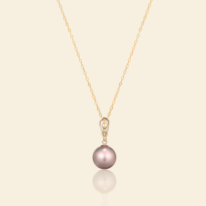 JESCOJES Noble Pearl Pendant Necklace - Violet