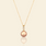 Orange / Sterling Silver Plated 18K Gold / Premium | 8mm AAAA Pearl