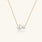 Sterling Silver Plated 18K Gold / White