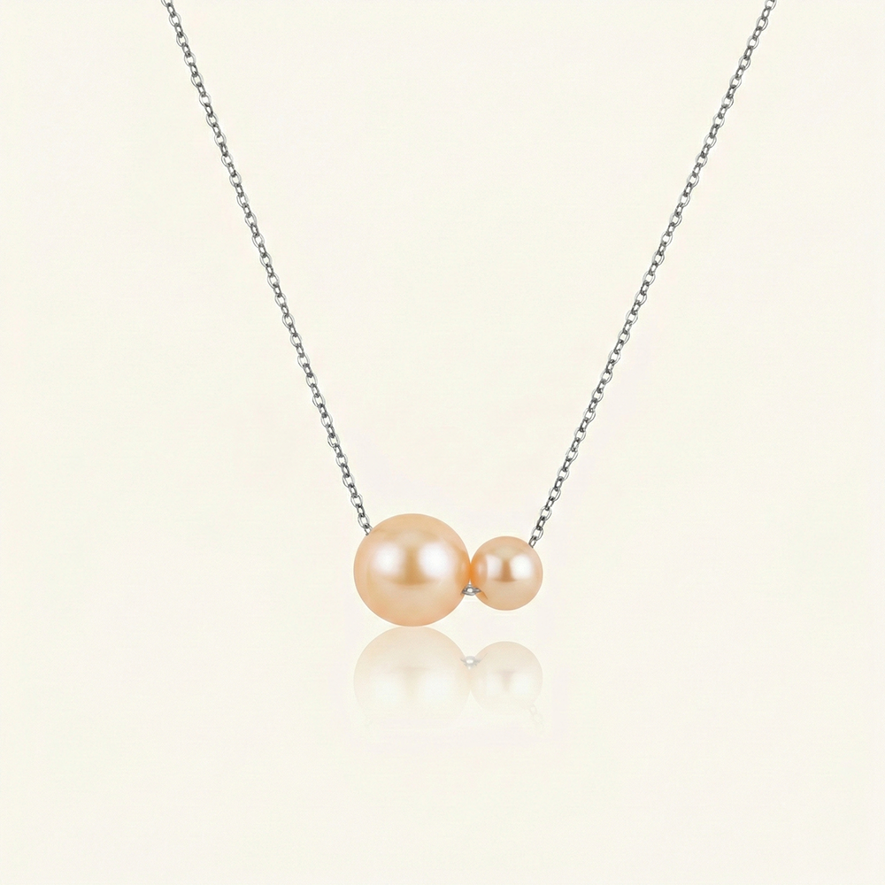 JESCOJES Charismatic AAAA Pearl Duo Pendant Necklace