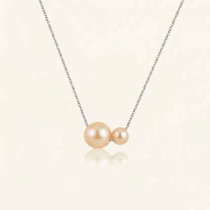 JESCOJES Charismatic AAAA Pearl Duo Pendant Necklace