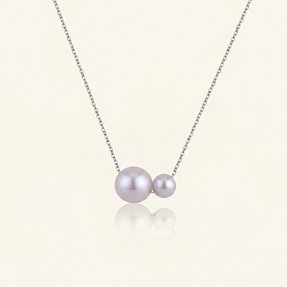 JESCOJES Charismatic AAAA Pearl Duo Pendant Necklace
