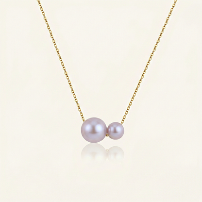 JESCOJES Charismatic AAAA Pearl Duo Pendant Necklace