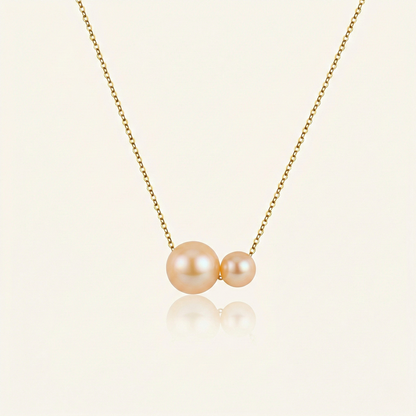 JESCOJES Charismatic AAAA Pearl Duo Pendant Necklace