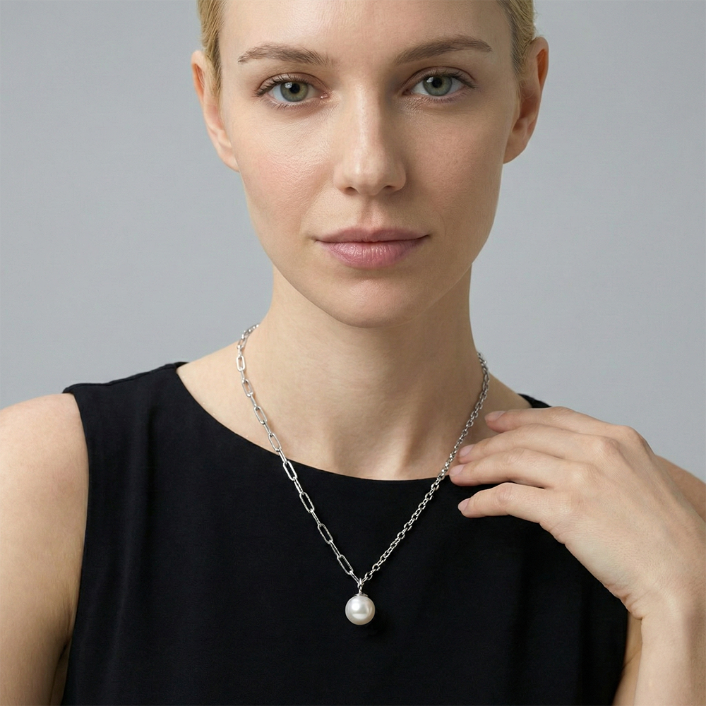 JESCOJES Chic AAAA Pearl Pendant Necklace