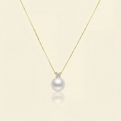 JESCOJES Noble AAAA Akoya Pearl Pendant Necklace