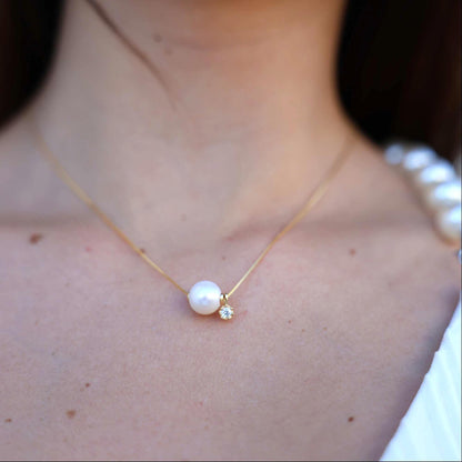 JESCOJES L’Harmonie Lumineuse | Aurora Pearl Pendant Necklace