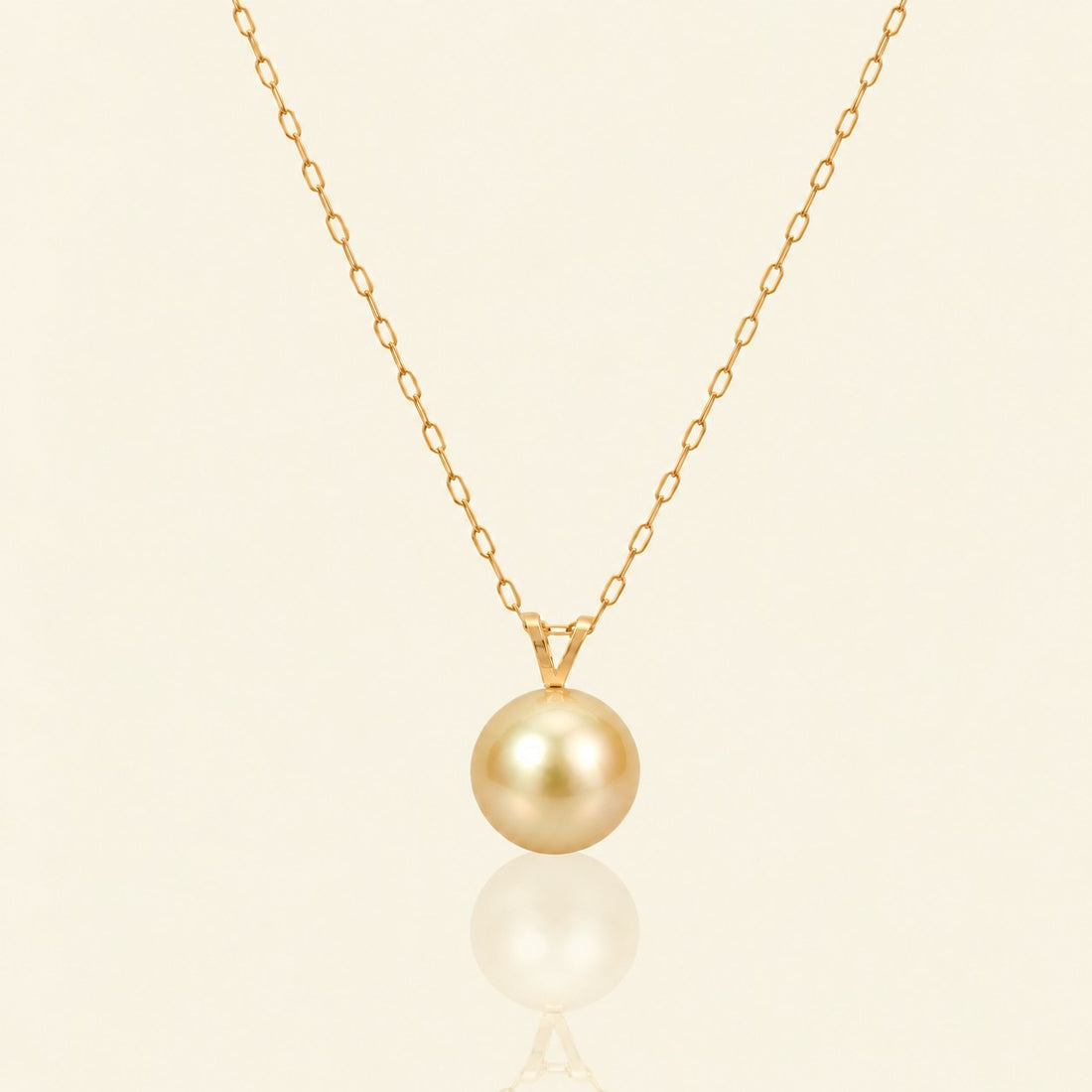 JESCOJES The V-Bale | South Sea Gold Pearl Pendant Necklace