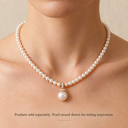 JESCOJES The Halo | Convertible Akoya Pearl Pendant Necklace
