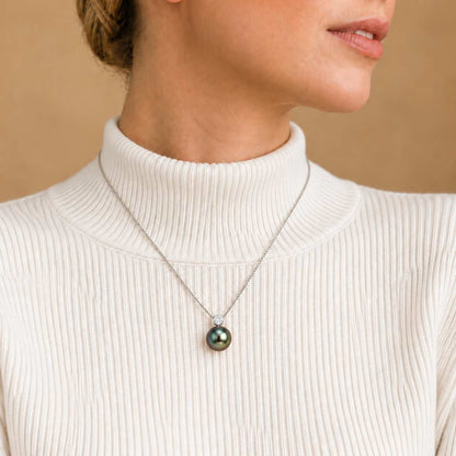 JESCOJES The Noble | Tahitian Pearl Pendant Necklace