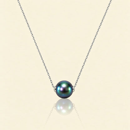 JESCOJES The Solitaire | 18K Gold Tahitian Pearl Pendant Necklace