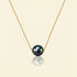 JESCOJES The Solitaire | 18K Gold Tahitian Pearl Pendant Necklace