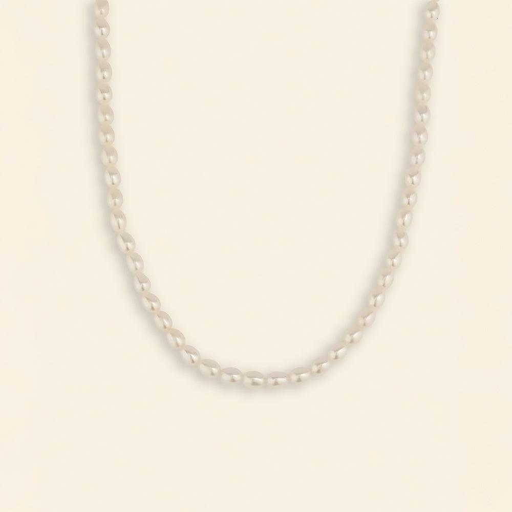 Dynamic Freshwater Pearl Strand Necklace 4-5mm 15"-16.5" - JESCOJES