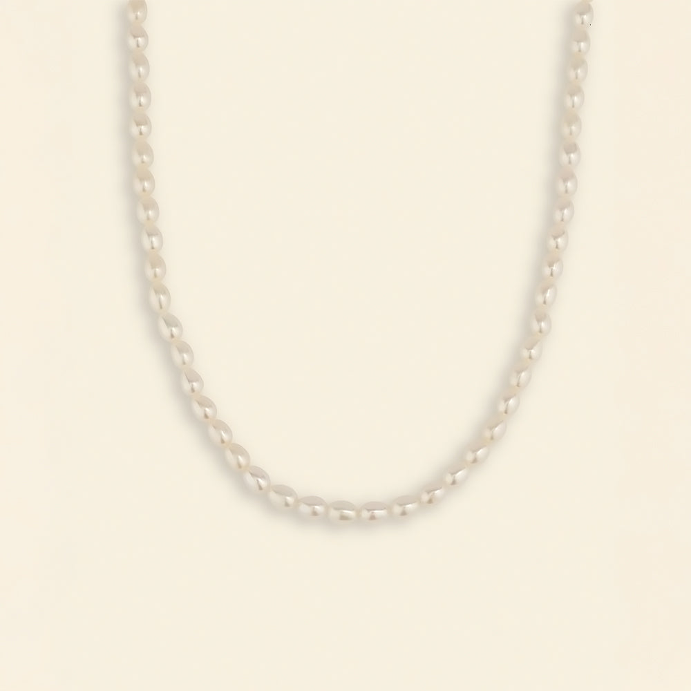 Dynamic Freshwater Pearl Strand Necklace 4-5mm 15&quot;-16.5&quot;