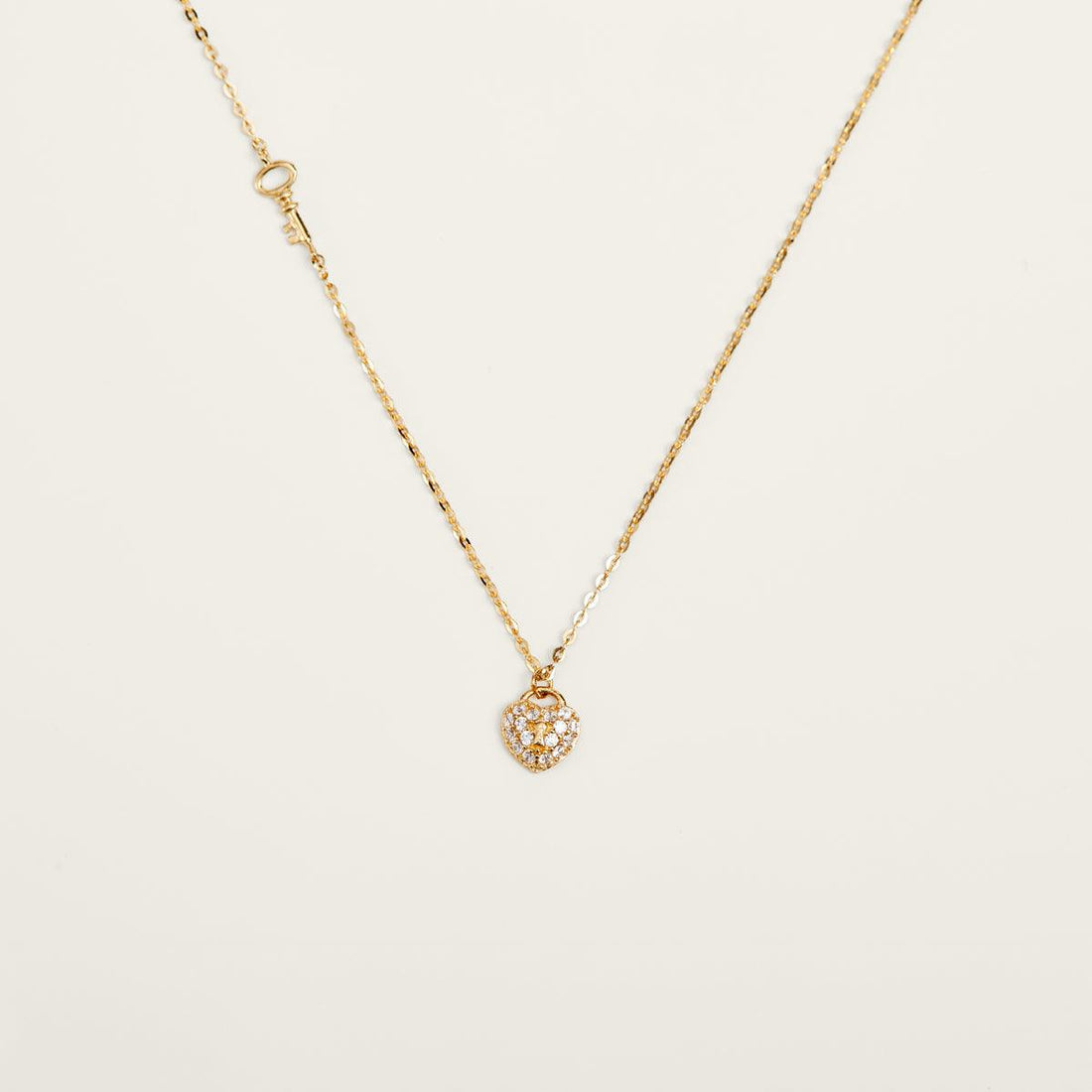 Shining Heart Gold Pendant Necklace - JESCOJES