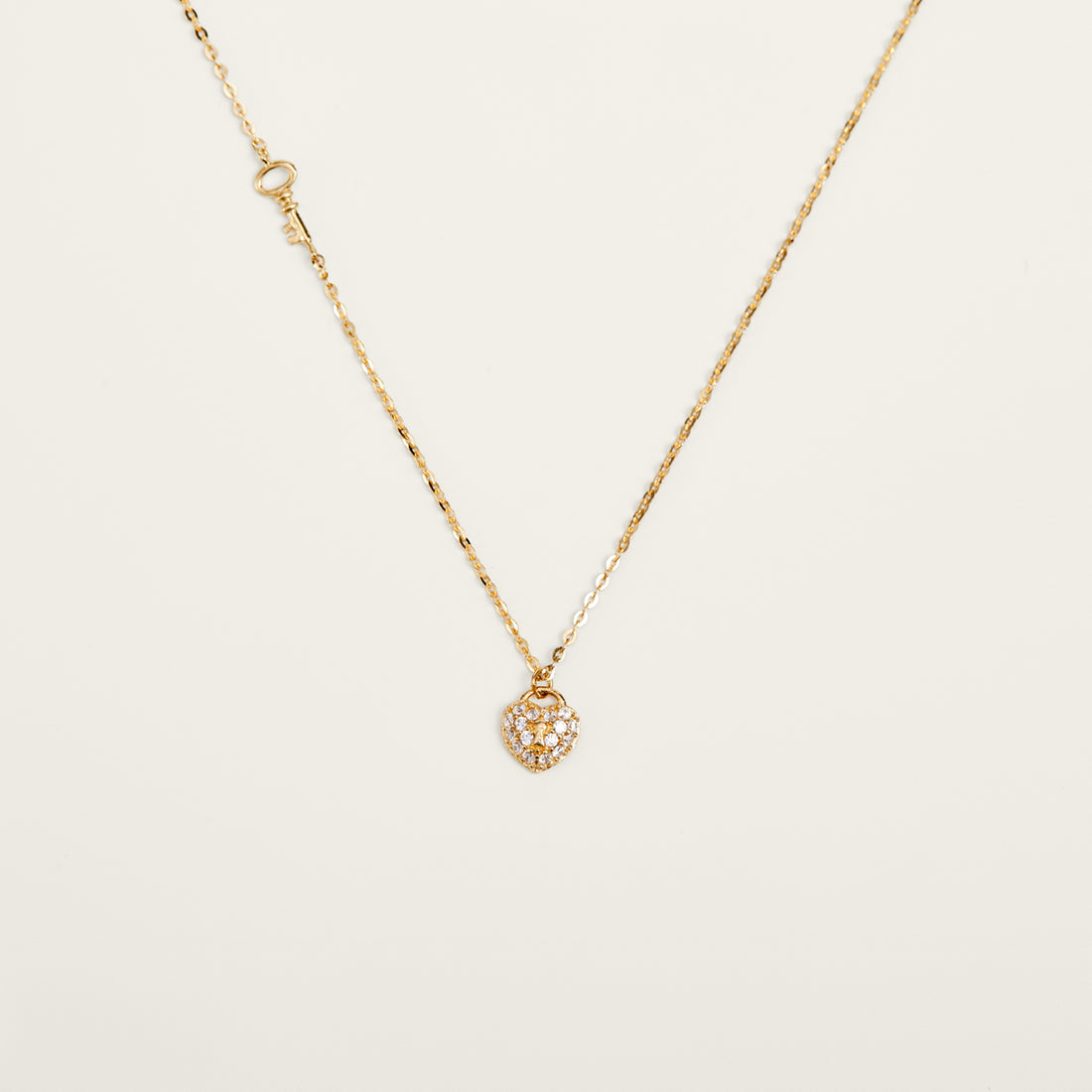 Shining Heart Gold Pendant Necklace - JESCOJES