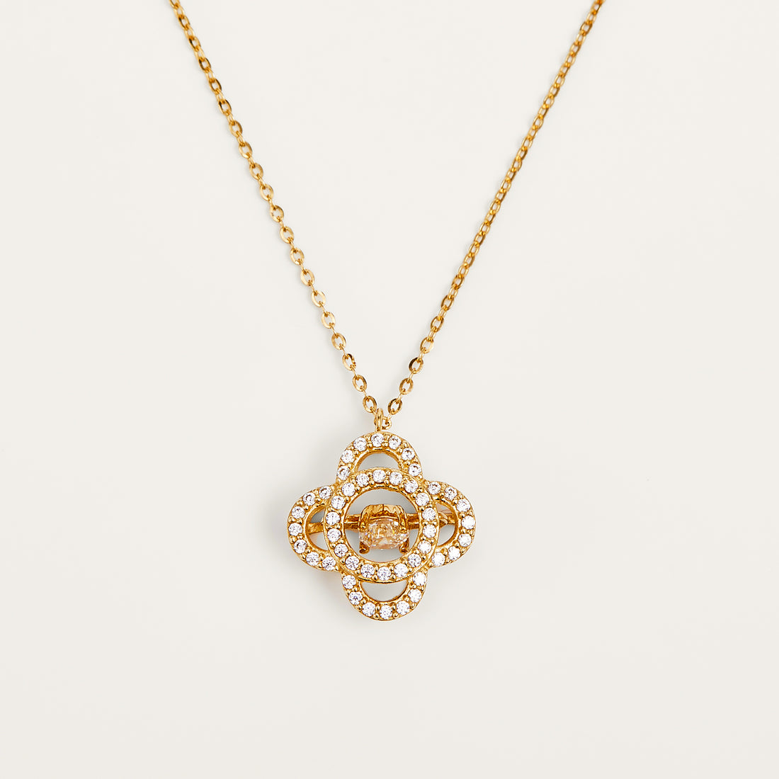 Dancing Petal Gold Pendant Necklace - JESCOJES