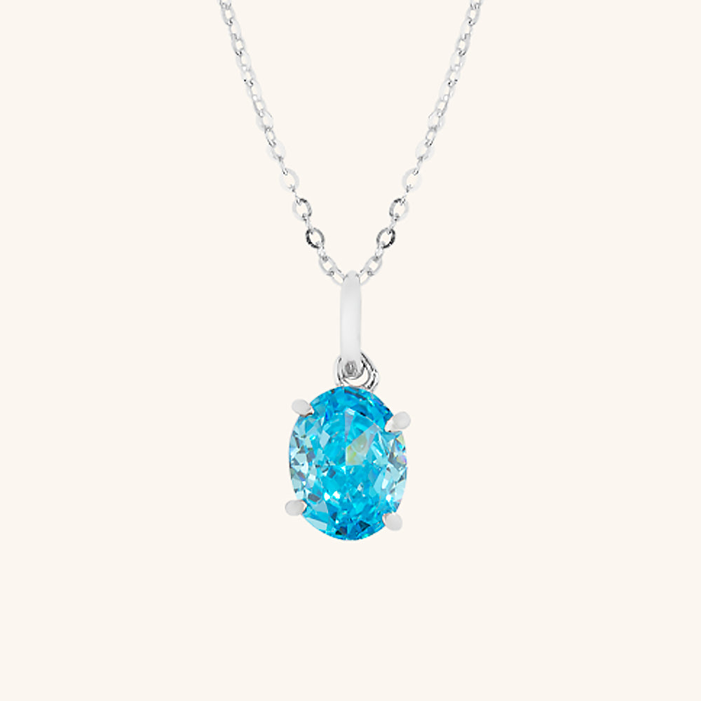 Harmony Oval Pendant Necklace