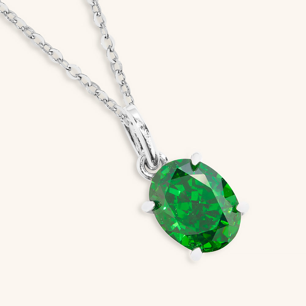 Harmony Oval Pendant Necklace