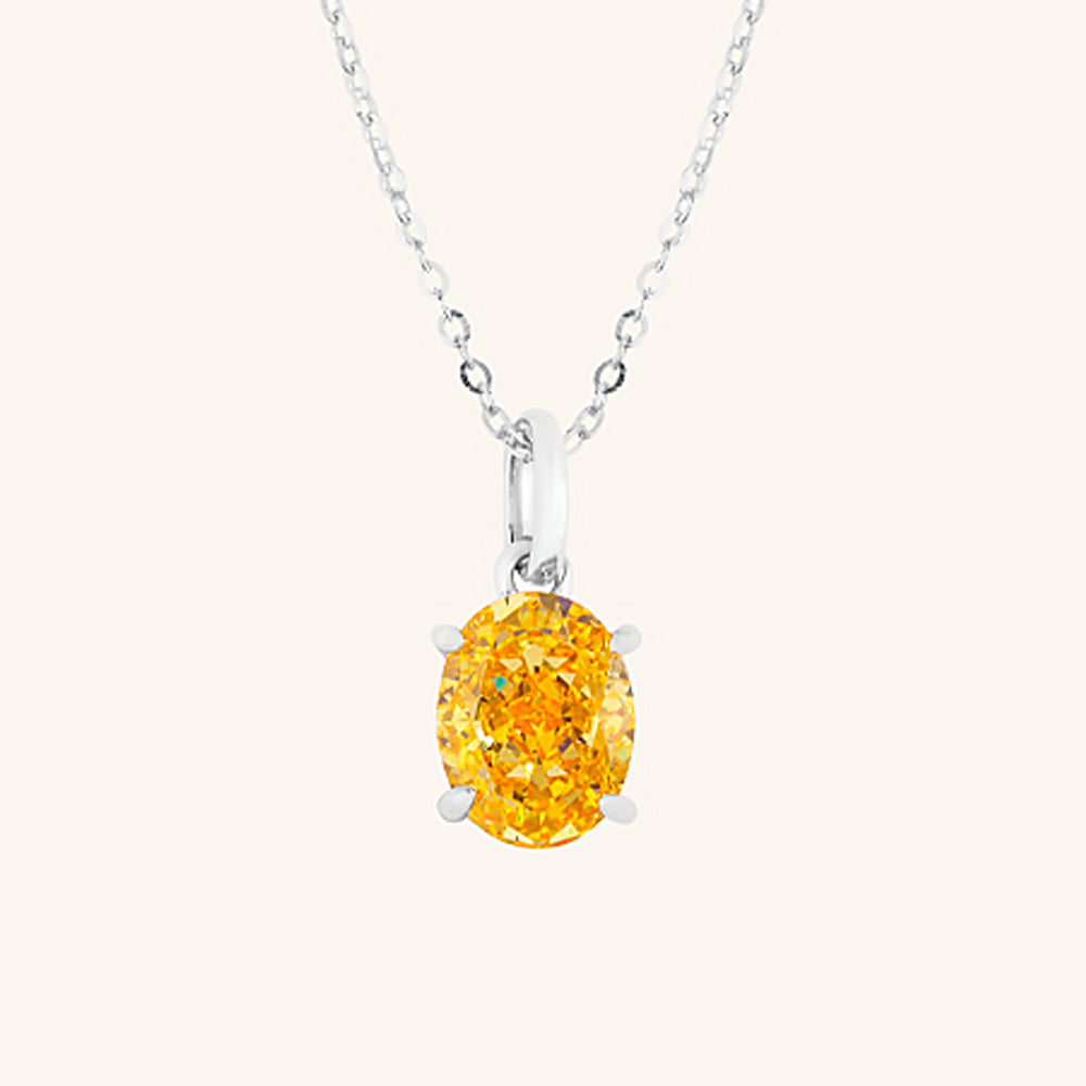 Harmony Oval Pendant Necklace