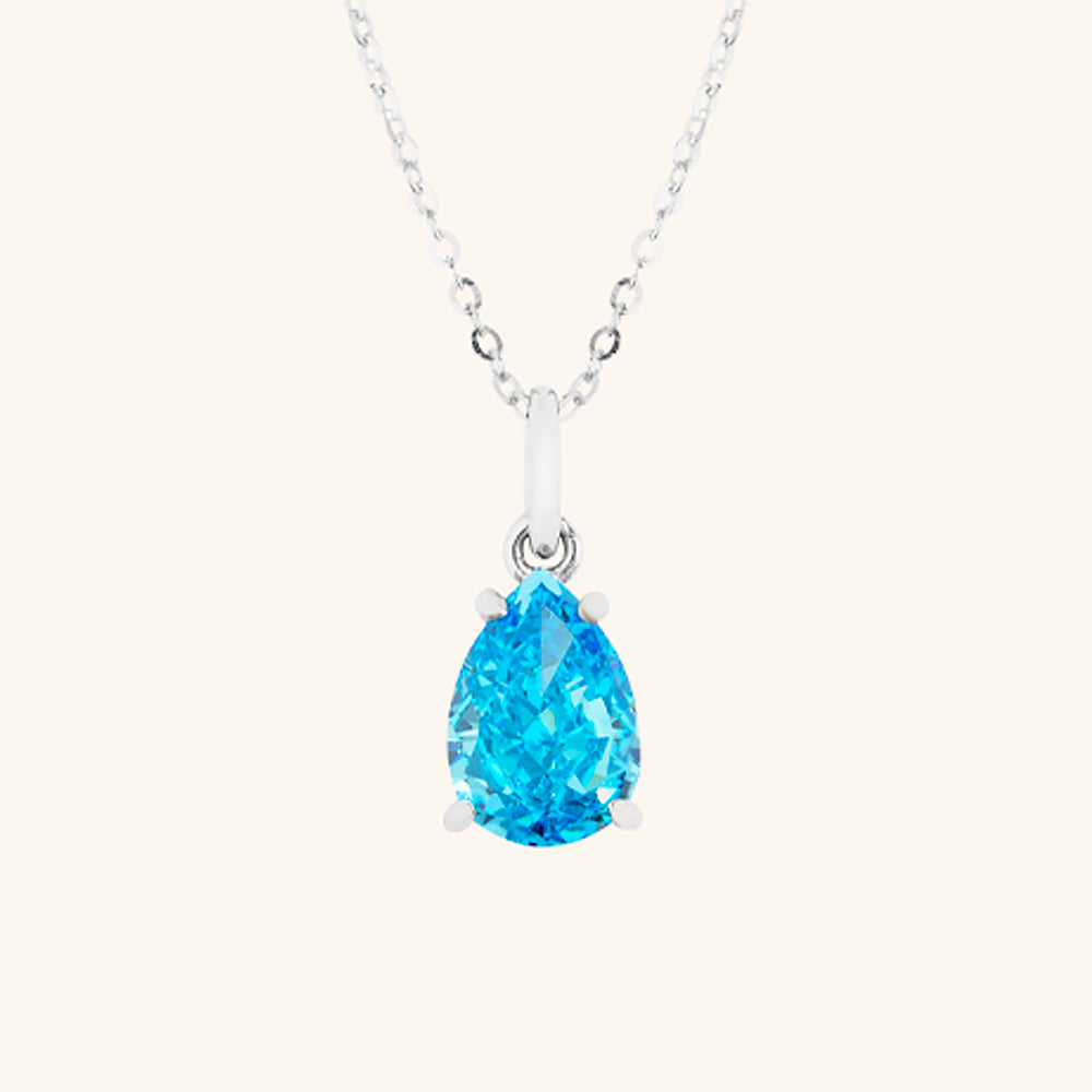 Vibrant Water Drop Pendant Necklace - JESCOJES