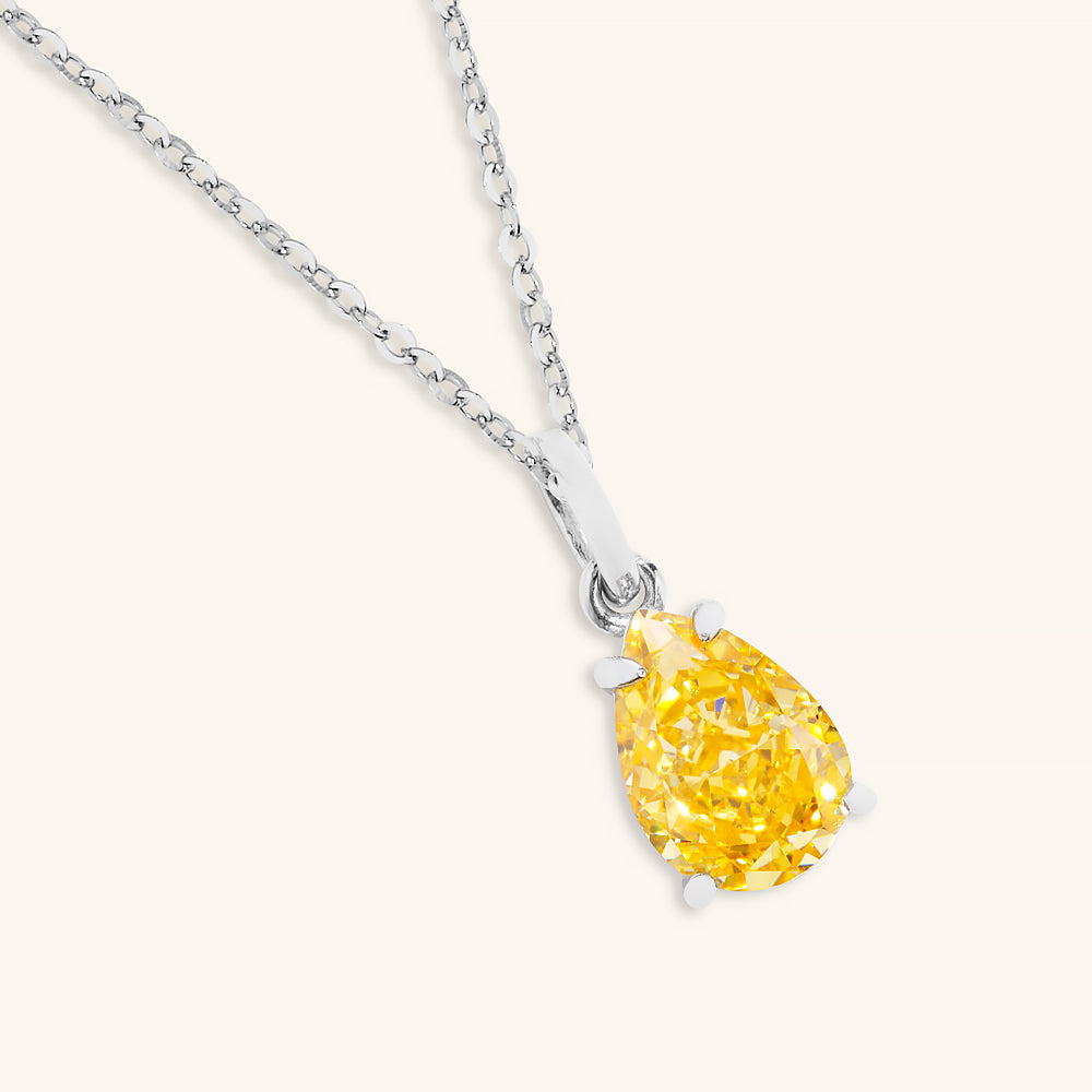 Vibrant Water Drop Pendant Necklace - JESCOJES