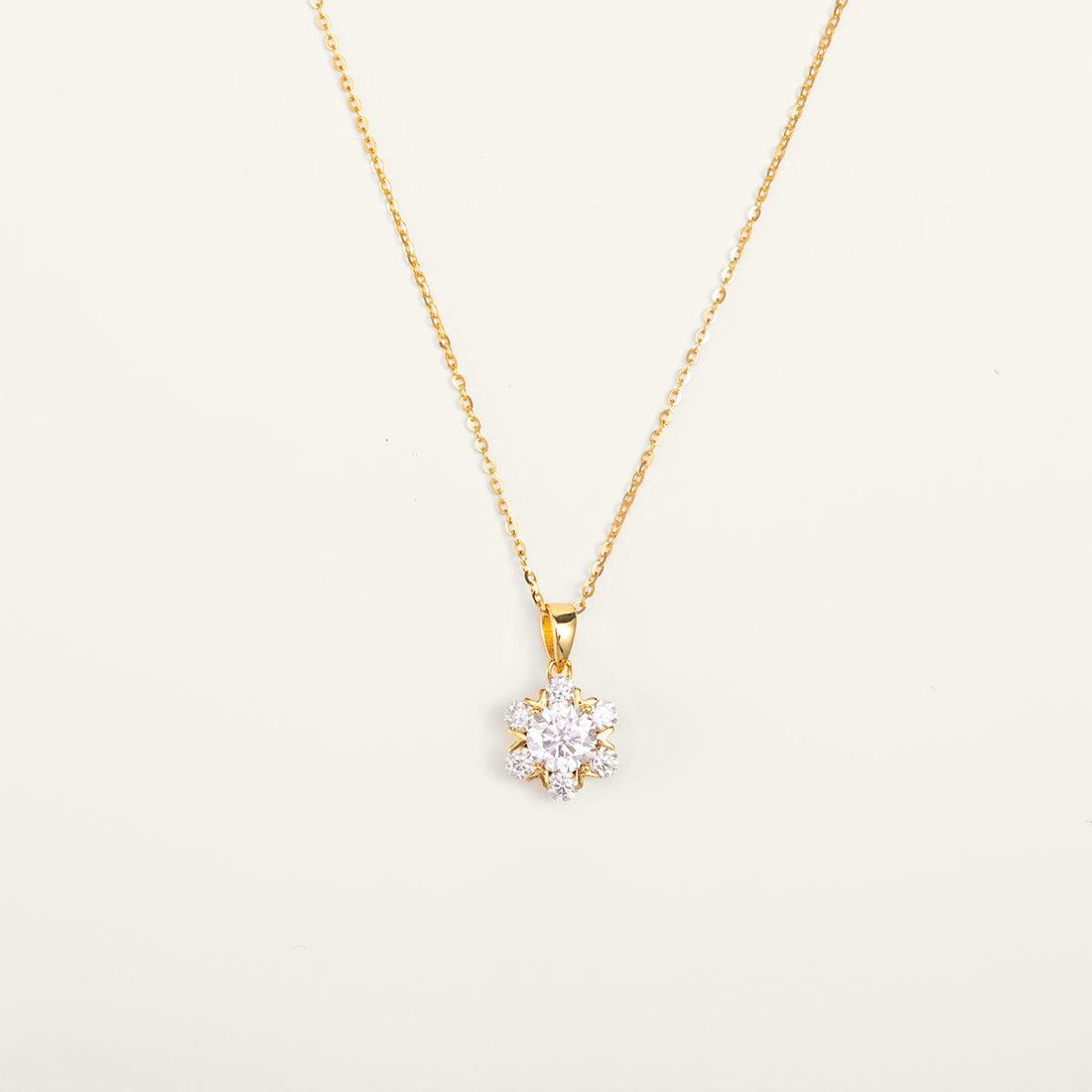 Premium Moissanite Romantic Flower Pendant Necklace - JESCOJES