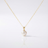 JESCOJES Elite 18K Gold Single Pearl Pendant Necklace