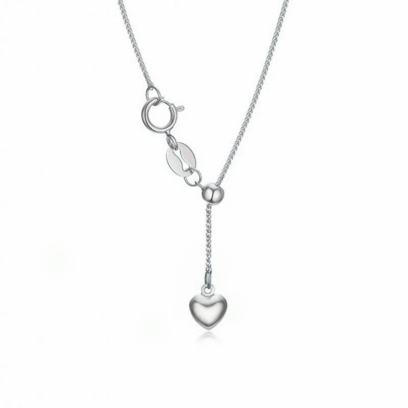 Romantic Heart Gold Pendant Necklace 18K - JESCOJES