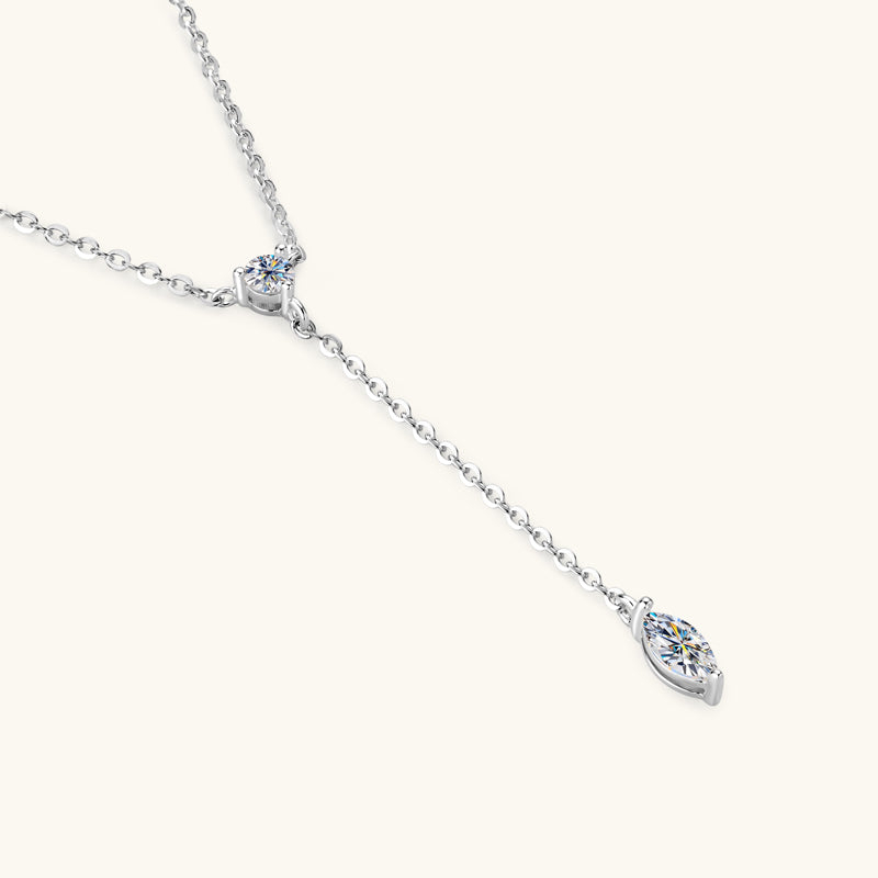 Charming Marquise Premium Moissanite Lariat Necklace - JESCOJES