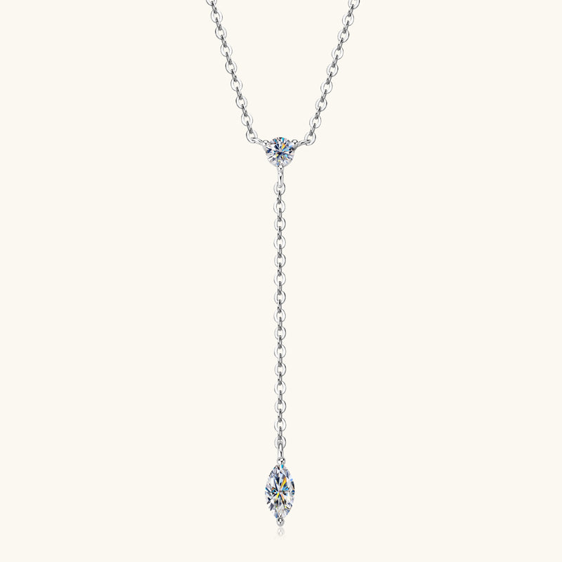 Charming Marquise Premium Moissanite Lariat Necklace - JESCOJES