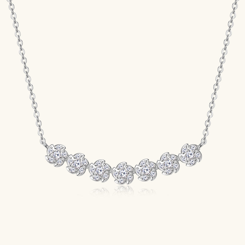 Charming Flowers Premium Moissanite Pendant Necklace - JESCOJES