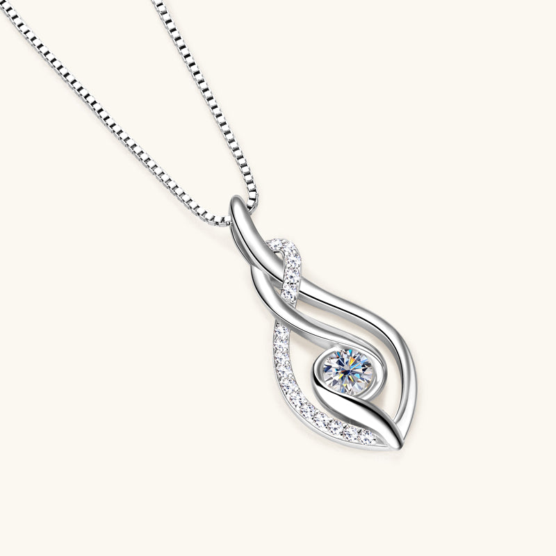 Twinkle Premium Moissanite Pendant Necklace - JESCOJES