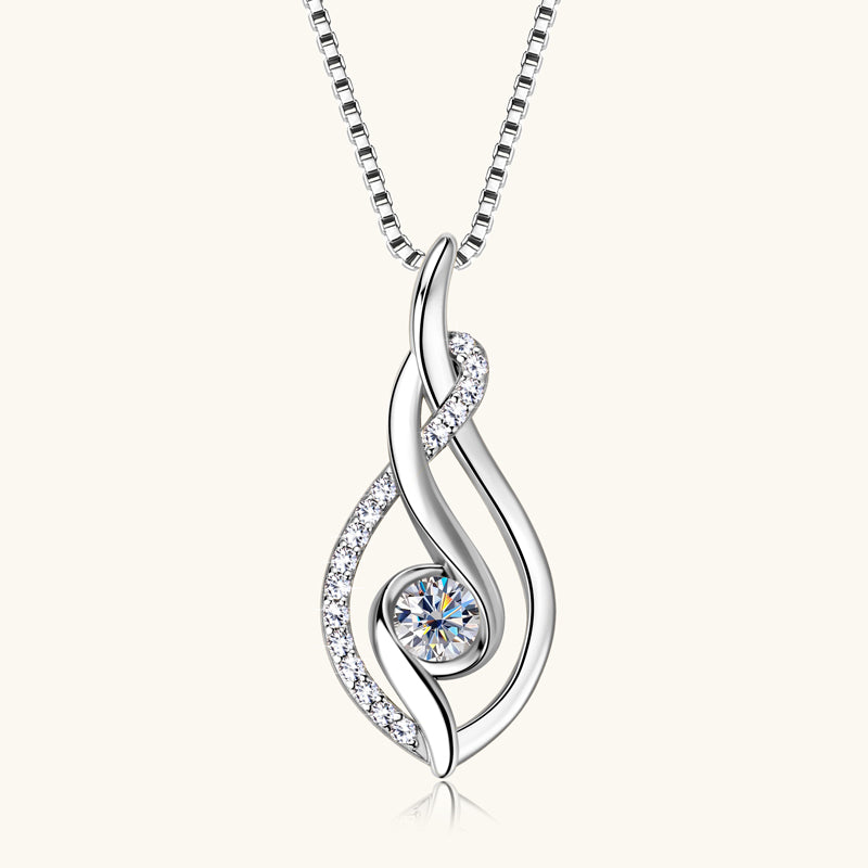 Twinkle Premium Moissanite Pendant Necklace - JESCOJES