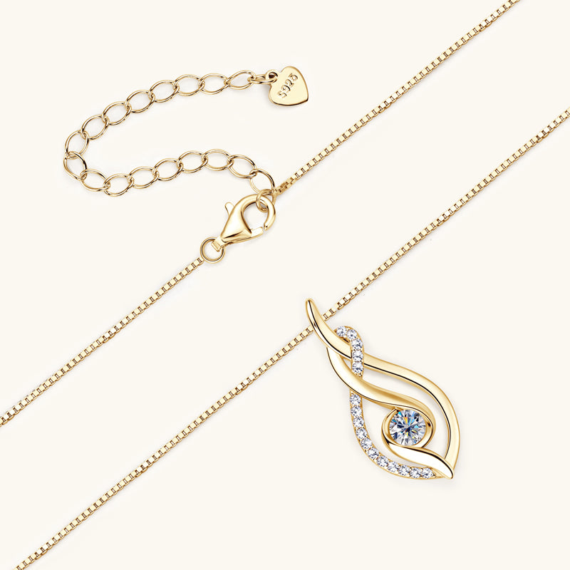 Twinkle Premium Moissanite Pendant Necklace