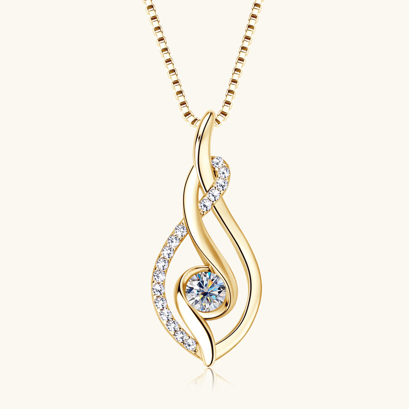 Twinkle Premium Moissanite Pendant Necklace - JESCOJES