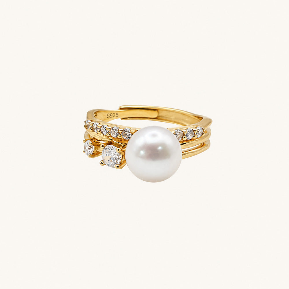 JESCOJES The Lueur Aurora Pearl Ring| AAAA-grade Pearl