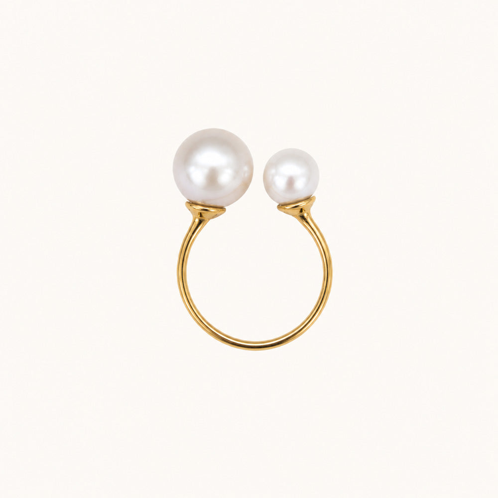 JESCOJES The Deux Aurora Pearl Ring| AAAA-grade Pearl