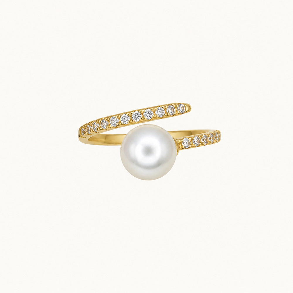 JESCOJES The Onde Aurora Pearl Ring| AAAA-grade Pearl