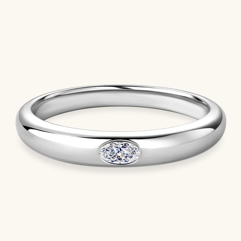 Oval Cut Premium Moissanite Wedding Ring - JESCOJES