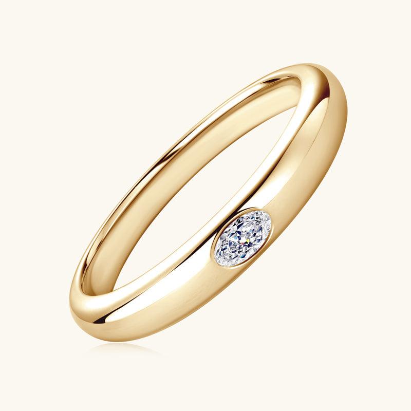 Oval Cut Premium Moissanite Wedding Ring - JESCOJES