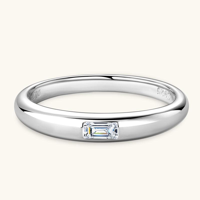 Emerald Cut Premium Moissanite Wedding Ring - JESCOJES