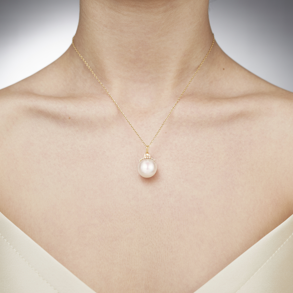 JESCOJES Radiance AAAA Pearl Pendant Necklace