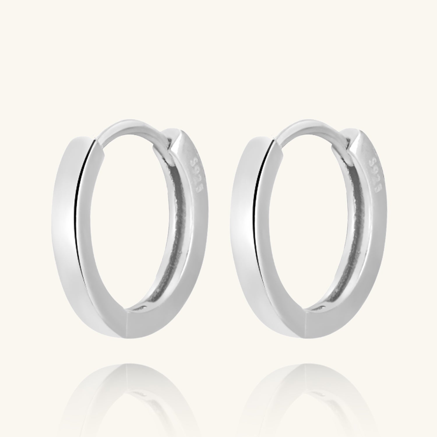 Shining Huggie Hoop Earrings