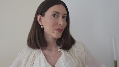 JESCOJES Charismatic AAAA Freshwater Pearl Drop Earrings