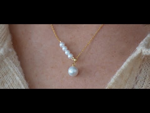 JESCOJES Luminous AAAA Grade Pearls Pendant Necklace
