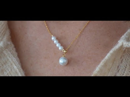 JESCOJES Luminous AAAA Grade Pearls Pendant Necklace